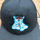 Coca-Cola Polar Bear Embroidered Graphic Hat | Snap Back | Vintage 1990s Promotional Black Cap |