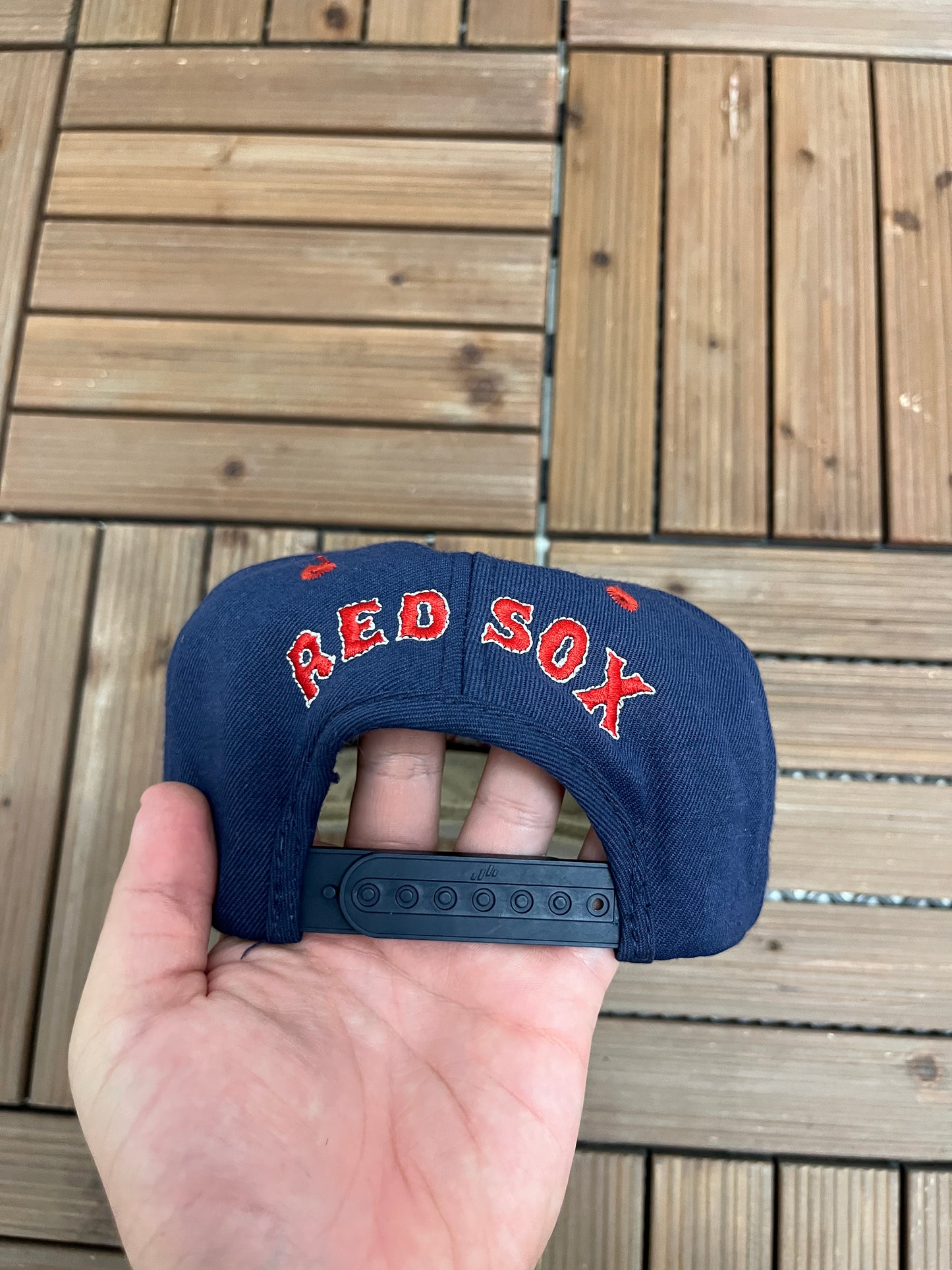 Boston Red Sox Embroidered Hat | Snap Back | Vintage 1990s MLB Baseball Blue Baseball Cap |