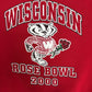 Wisconsin Badgers Rose Bowl 2000 We're Back Graphic Crewneck | Size Medium | Vintage 2000s College Red Sweater |