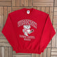Wisconsin Badgers Rose Bowl 2000 We're Back Graphic Crewneck | Size Medium | Vintage 2000s College Red Sweater |