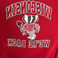 Wisconsin Badgers Rose Bowl 2000 We're Back Graphic Crewneck | Size Medium | Vintage 2000s College Red Sweater |