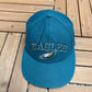 Philadelphia Eagles Stitched Graphic Hat | Snap Back | Vintage 1990s NFL Football Green Cap |