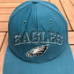 Philadelphia Eagles Stitched Graphic Hat | Snap Back | Vintage 1990s NFL Football Green Cap |