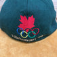 Team Canada Lillehammer '94 Olympics Embroidered Hat | Metal Clasp | Vintage 1990s Green Cap |