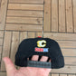 Calgary Flames Embroidered Graphic Hat | Snap Back | Vintage 1990s NHL Hockey Black Cap |