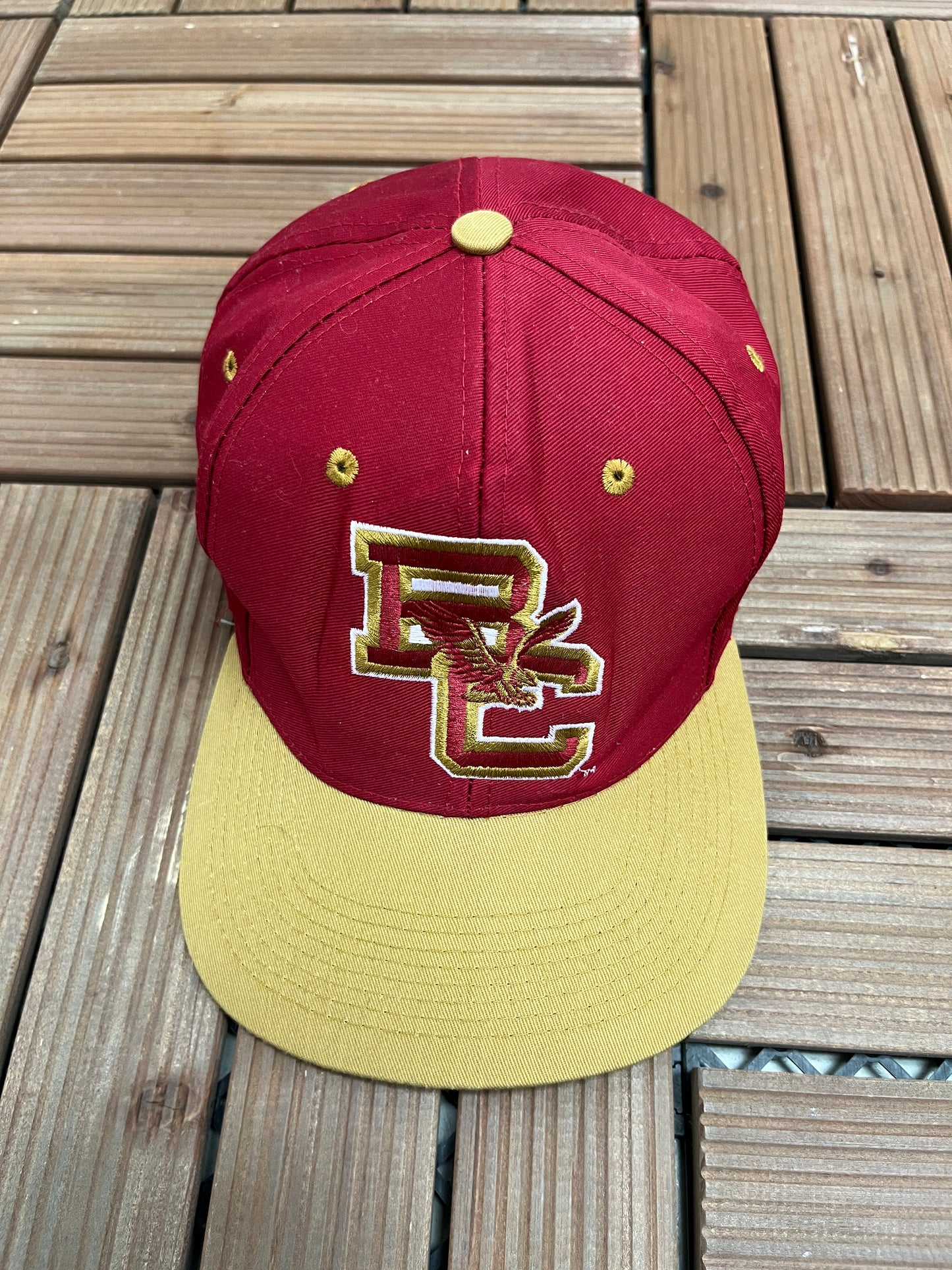 Boston College Eagles Graphic Hat | Snap Back | Vintage 1990s College Sports Cap |