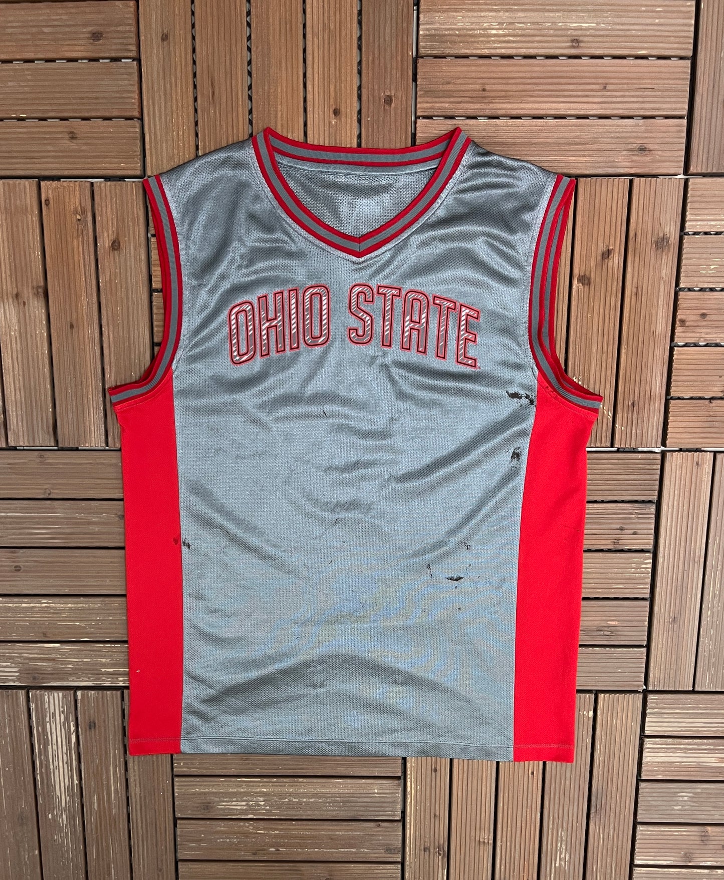 Ohio State Buckeyes Basketball Jersey | Size Large | Vintage 2000s College Grey Jersey |