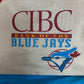 CIBC Bank Of The Toronto Blue Jays Graphic Backpack | Vintage 1980s MLB Baseball White Knapsack |