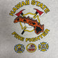 Hawaii State Fire Fighter Graphic Tee | Size X-Large | Vintage 1990s Promotional Grey T-Shirt |