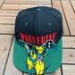 X-Men Wolverine Graphic Hat | Snap Back | Vintage 1990s Marvel Comic Black Cap |