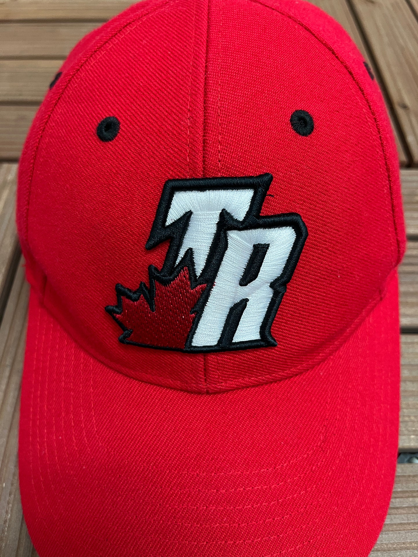 Toronto Raptors Nike Embroidered Graphic Hat | Strap Back | Vintage 2000s NBA Basketball Red Cap |