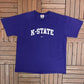 Kansas State Wildcats Nike Graphic Tee | Size XX-Large | Vintage 2000s College Purple T-Shirt |