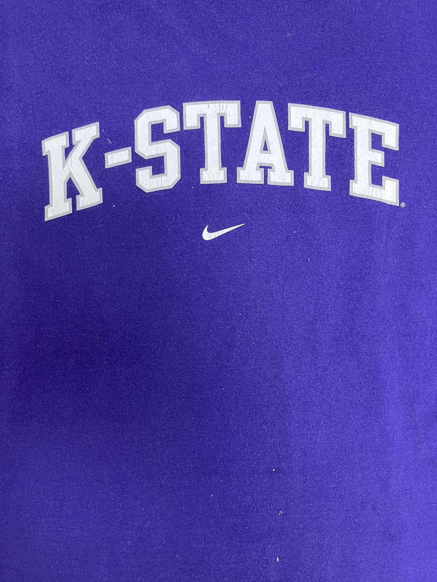 Kansas State Wildcats Nike Graphic Tee | Size XX-Large | Vintage 2000s College Purple T-Shirt |