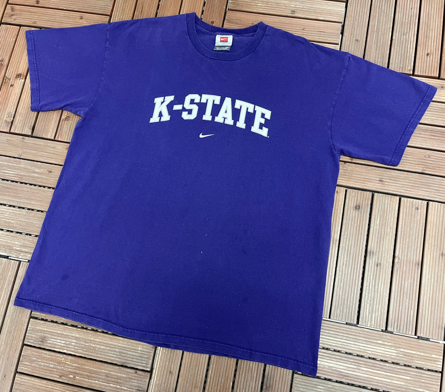 Kansas State Wildcats Nike Graphic Tee | Size XX-Large | Vintage 2000s College Purple T-Shirt |