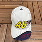 Jimmie Johnson Looney Tunes Graphic Hat | Strap Back | Vintage 2000s NASCAR Racing Grey Cap |