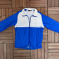 Jackson Track Graphic Windbreaker Jacket | Size Medium | Vintage 1990s Blue Windbreaker |