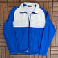 Jackson Track Graphic Windbreaker Jacket | Size Medium | Vintage 1990s Blue Windbreaker |