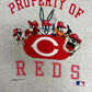 Cincinnati Reds Looney Tunes Graphic Tee | Size X-Large | Vintage 1990s MLB Baseball Grey T-Shirt |