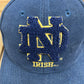 Notre Dame Fighting Irish Graphic Hat | Snap Back | Vintage 1990s Sports Specialties College Blue Cap |