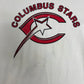 Columbus Stars Graphic Tee | Size Medium | Vintage 2000s UHL Hockey White T-Shirt |