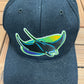 Tampa Bay Devil Rays Embroidered Graphic Hat | Snap Back | Vintage 1990s MLB Baseball Sports Specialties Black Cap |