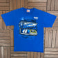Jimmie Johnson NASCAR Sprint Cup Graphic Tee | Size Large | Vintage 2000s NASCAR Racing Blue T-Shirt |