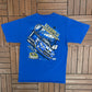 Jimmie Johnson NASCAR Sprint Cup Graphic Tee | Size Large | Vintage 2000s NASCAR Racing Blue T-Shirt |