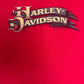 Harley Davidson Omaha-Fremont, Nebraska Graphic Tee | Size X-Large | Vintage 2000s Biker Red T-Shirt |