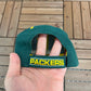 Green Bay Packers Embroidered Graphic Hat | Strap Back | Vintage 2000s NFL Football Green Cap |