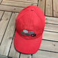 Nike Embroidered Swoosh Graphic Hat | Strap Back | Vintage 2000s Nike Branded Red Cap |