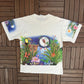 Caribbean Soul Day To Night Graphic Tee | One Size | Vintage 1990s Scenic White T-Shirt |