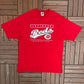 Cincinnati Reds Baseball Club Graphic Tee | Size Large | Vintage 2000s MLB Baseball Red T-Shirt |