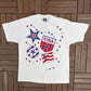 United States of America Big Print Graphic Tee | Size X-Large | Vintage 1990s Single Stitch Tourist T-Shirt |