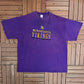 Minnesota Vikings Embroidered Graphic Tee | Size 3X-Large | Vintage 1990s NFL Football  Purple T-Shirt |