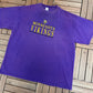 Minnesota Vikings Embroidered Graphic Tee | Size 3X-Large | Vintage 1990s NFL Football  Purple T-Shirt |