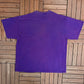 Minnesota Vikings Embroidered Graphic Tee | Size 3X-Large | Vintage 1990s NFL Football  Purple T-Shirt |