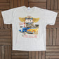 Cars & Clubs Back To The 50's Weekend Graphic Tee | Size X-Large | Vintage 2000s Car Show Grey T-Shirt |