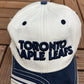 Toronto Maple Leafs Graphic Hat | Strap Back | Vintage 2000s NHL Hockey White Cap |