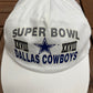 Dallas Cowboys Super Bowl XXVIII Graphic Hat | Snap Back | Vintage 1990s NFL Football White Cap |