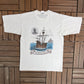 John Cabot Newfoundland Graphic Tee | Size Medium | Vintage 1990s Tourist White T-Shirt |