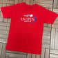 U.S. Open 2012 Graphic Tee | Size Large | Vintage 2000s Tennis Red T-Shirt |