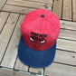 Chicago Bulls Embroidered Graphic Hat | Snap Back | Vintage 2000s NBA Basketball Red Cap |