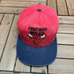 Chicago Bulls Embroidered Graphic Hat | Snap Back | Vintage 2000s NBA Basketball Red Cap |