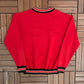 Roots Blank Red Crewneck | Size X-Large | Vintage 1990s Made in Canada Red Sweater |