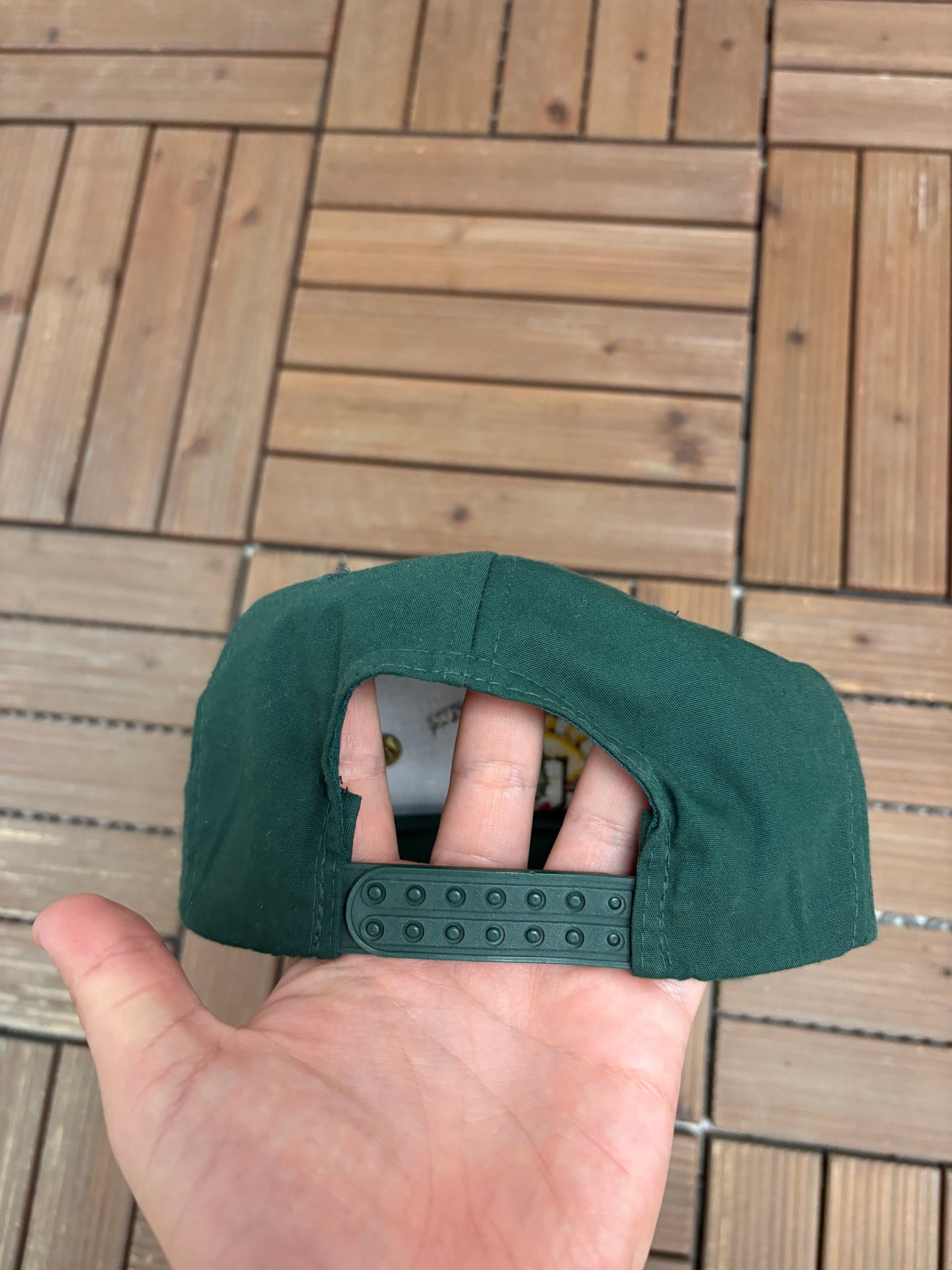Ohio Tobacco Museum Graphic Hat | Snap Back | Vintage 1990s Promotional Green Cap |