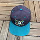 Anaheim Mighty Ducks Graphic Hat | Snap Back | Vintage 1990s NHL Hockey Maroon Cap |