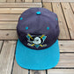 Anaheim Mighty Ducks Graphic Hat | Snap Back | Vintage 1990s NHL Hockey Maroon Cap |