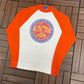 Denver Broncos Graphic Tee | Size Small | Vintage 1980s NFL Football White Long Sleeve |