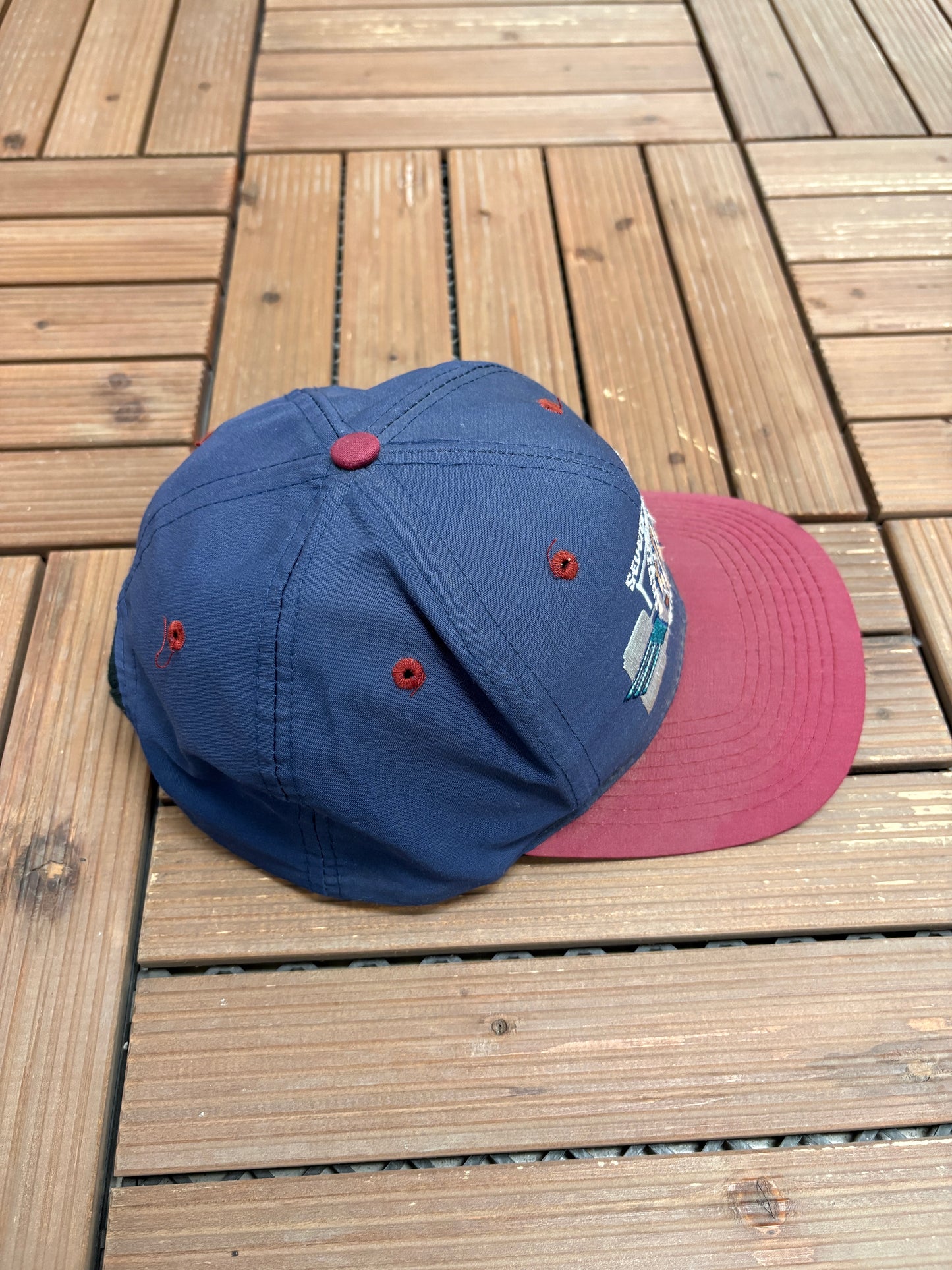 Indianapolis 500 1995 Graphic Hat | Snap Back | Vintage 1990s NASCAR Racing Blue Cap |