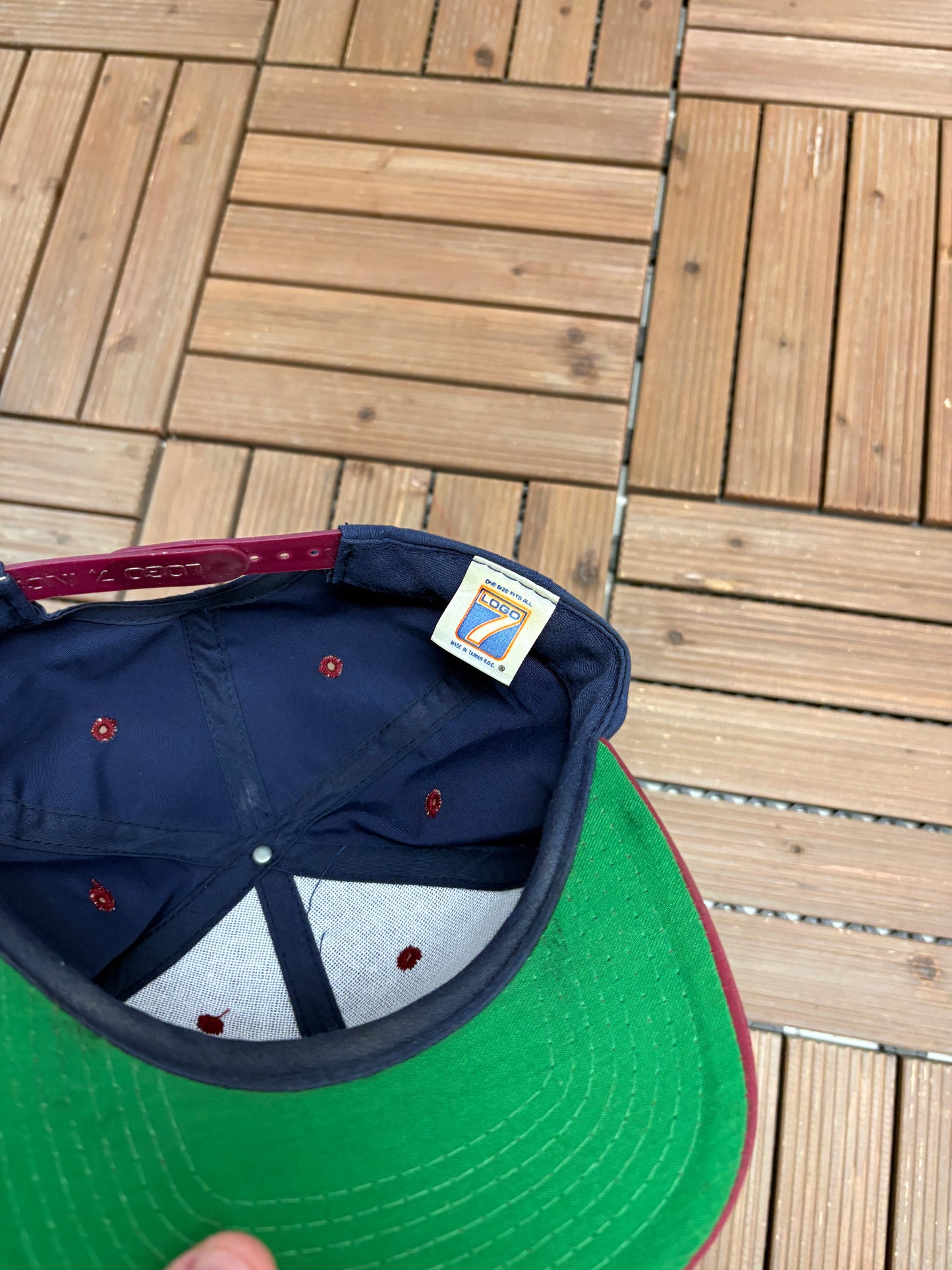 Indianapolis 500 1995 Graphic Hat | Snap Back | Vintage 1990s NASCAR Racing Blue Cap |